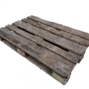 Дървен палет Европалет 80х120см. Втора употреба Тъмен Клас C - Pallet-supply.com
